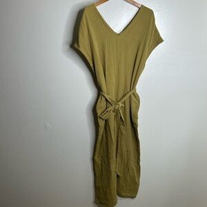 Pact Olive Green Jumpsuit